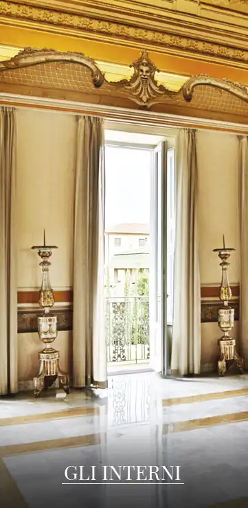 Salone interno della villa